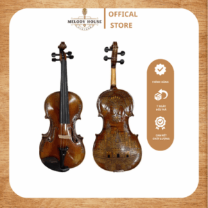 Đàn Violin 4/4 Vân Thật Chạm Khắc