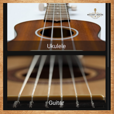 Hình ảnh đàn Ukulele Có giống Guitar không?
