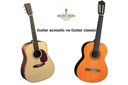 sự khác nhau giữa đàn acoustic và classic